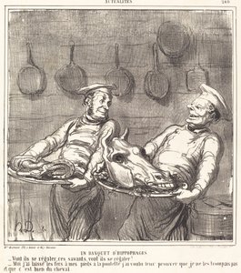 Un Banchetto di Ippofagi da Honoré Daumier
