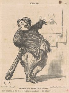Un bonapartista recentemente convertito da Honoré Daumier