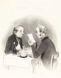Una Cena Magra da Honoré Daumier