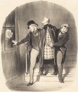 Un Trasloco Furtivo da Honoré Daumier