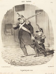 Un giorno di grande parata da Honoré Daumier