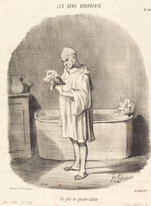 Un giorno di grande toilette da Honoré Daumier