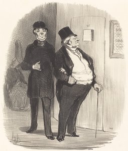 Un giorno di rappresentazione a beneficio... da Honoré Daumier
