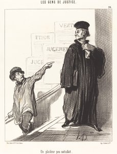 Un litigante poco soddisfatto da Honoré Daumier