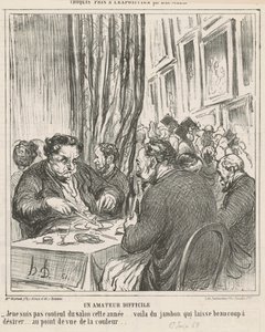 Un amatore difficile da Honoré Daumier