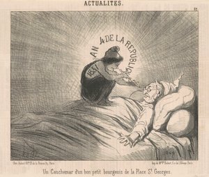 Un incubo di un... Borghese di Place St. Georges da Honoré Daumier
