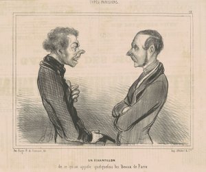 Un campione di ciò che si chiama... i belli di Parigi da Honoré Daumier