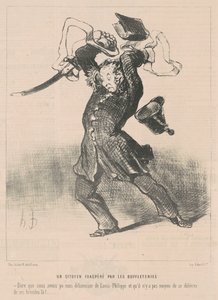 Un Cittadino Esasperato dalle Buffetterie da Honoré Daumier