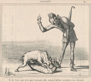 Uno dei Tre Amici della Pace... da Honoré Daumier