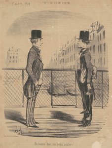 Un uomo nei suoi piccoli panni da Honoré Daumier