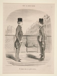 Un homme dans ses petits souliers., from Tout Ce Qu da Honoré Daumier