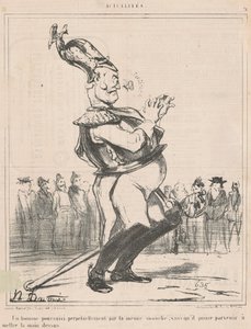 Un uomo inseguito... da Honoré Daumier