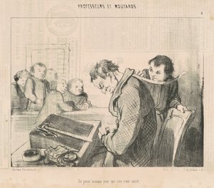 Un giovane per cui nulla è sacro da Honoré Daumier