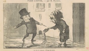 Un giorno di verglas da Honoré Daumier