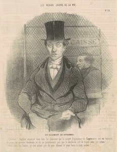 Un pagamento di dividendo da Honoré Daumier