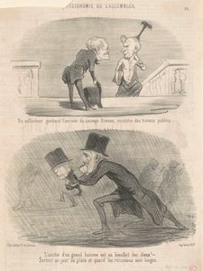 Un sollecitatore che osserva ... Bineau! da Honoré Daumier