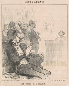 Una vittima della cortesia da Honoré Daumier