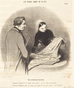 Una delicata attenzione da Honoré Daumier