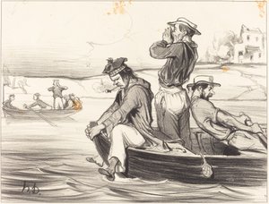 Un Incontro in Piena Acqua da Honoré Daumier