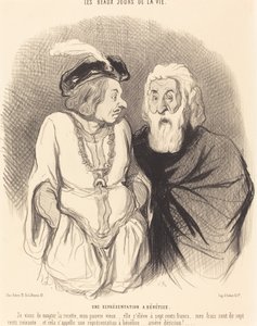 Una rappresentazione a beneficio da Honoré Daumier