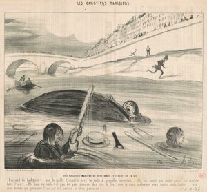 Un nuovo modo di scendere il fiume della vita da Honoré Daumier