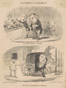 Una piccola seduta alla buvette da Honoré Daumier