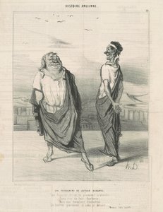 Un incontro di gioiosi auguri da Honoré Daumier