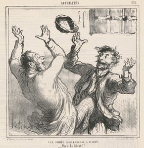 Una serata di allegria a Clichy da Honoré Daumier