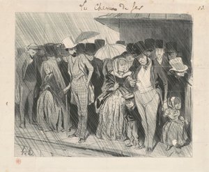 Una stazione infinitamente troppo prolungata da Honoré Daumier