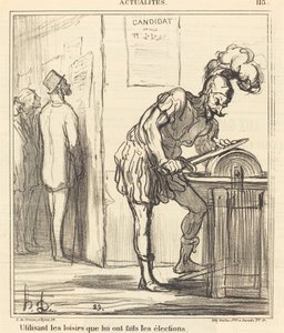 Utilizzando il tempo libero... da Honoré Daumier