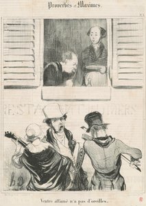 Ventre affamato non ha orecchie da Honoré Daumier