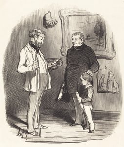 Ecco il mio piccolo... se non ha abbastanza mezzi... da Honoré Daumier