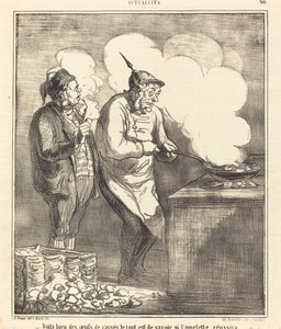 Ecco molte uova rotte... da Honoré Daumier