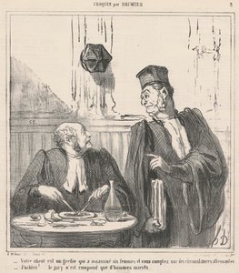 Il vostro cliente è un furfante... da Honoré Daumier