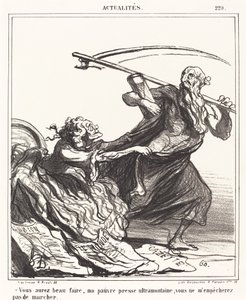 Vous aurez beau faire, ma pauvre presse... da Honoré Daumier