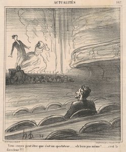 Forse credete che sia uno spettatore... da Honoré Daumier
