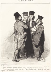 Mi avete insultato nella vostra arringa... da Honoré Daumier