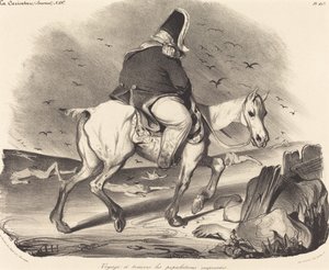 Viaggio attraverso le popolazioni entusiaste da Honoré Daumier