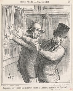 Vediamo... almeno ammirate questo Courbet!... da Honoré Daumier