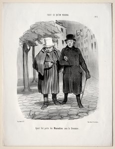 Quel che vuoi, tavola 7: Avendo preso la parte dei dandy sotto il Direttorio da Honoré Daumier