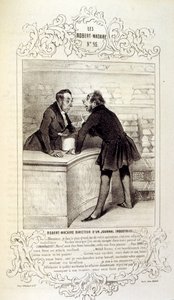 Illustrazioni su idee e leggende Philipon sotto il titolo Les Cent e Robert Macaire da Honoré Daumier
