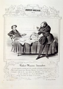 Illustrazioni su idee e leggende Philipon sotto il titolo Les Cent e Robert Macaire