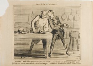"Sono contento che non siamo scienziati, altrimenti Monsieur ci inviterebbe anche ad assaggiare questa gobba di cammello che ha ordinato dall