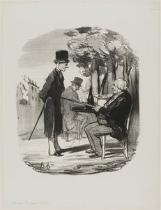 "- Non avrai la tua bottiglia di birra con noi questa sera... Si vede che oggi hai una cena privata, mascalzone...", piatto 81 da Les Bons Bourgeois