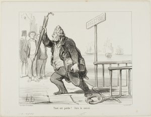 "Tutto è perduto - salva la cassa" da Honoré Victorin Daumier