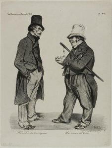 Un investitore di obbligazioni delle Cortes spagnole. Un investitore di titoli di Stato spagnoli, piatto 423 da Honoré Victorin Daumier