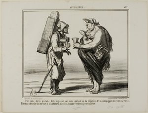 Come conseguenza della malattia del vino, ma anche a causa della fondazione della "Società per la produzione di vino artificiale", anche Bacco decide di passare all