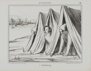 A Cherbourg, tavola 546 di Actualités da Honoré Victorin Daumier