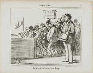 Ingresso dei bagni pubblici di Deligny, tavola 3 da Croquis D
