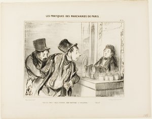 "Tutto pagato E non abbiamo insultato nessuno... Arrivederci", piatto 31 di Types Parisiens da Honoré Victorin Daumier